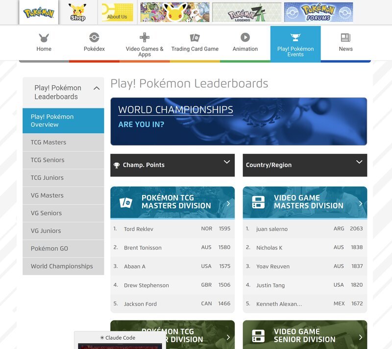 Pokémon Stats and Leaderboard